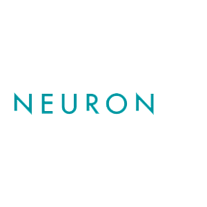 Logo de Neuron con tipografía moderna en azul sobre fondo blanco.